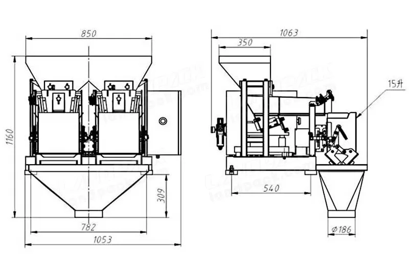 linear weigher packing machine