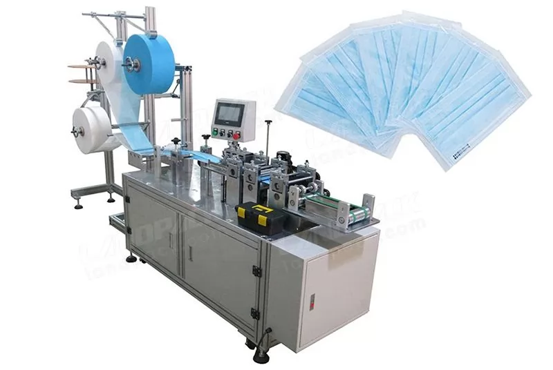 Semi Automatic 3 ply Surgical Face Masк Blank Making Machine