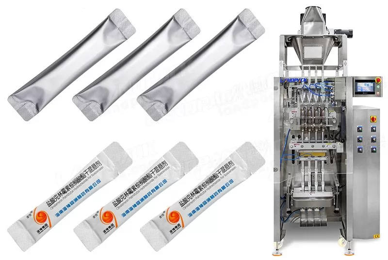 máquina empacadora de palitos de azúcar