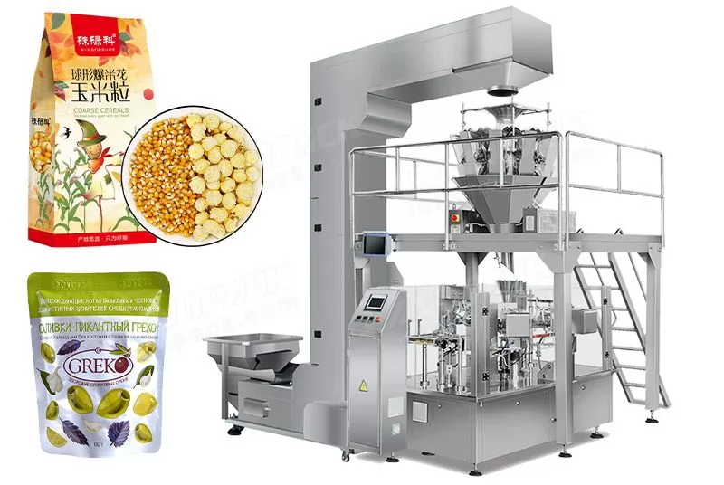 popcorn pouch packing machine