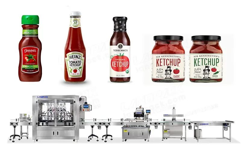 Automatic Liquid Paste Tomato Ketchup Filling Machine