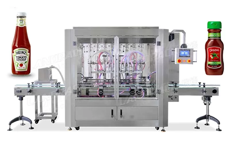 Automatic Plastic Bottle Ketchup Liquid Filling Machine